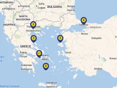 Mapa plavby
